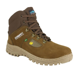 COTURNO ECOSAFETY ADVENTURE E TRILHA UNISSEX DE SEGURANÇA EM COURO COM C.A PS-192 AP-210 COR TAUPE