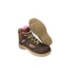 COTURNO ECOSAFETY FEMININO ADVENTURE E TRILHA DE SEGURANÇA EM COURO COM C.A PS-196 AP-210 COR TABACO/ROSA