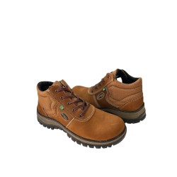 COTURNO ECOSAFETY ADVENTURE E TRILHA UNISSEX EM COURO COM C.A PS-195 AP-200 COR NOBUCK FERRUGEM