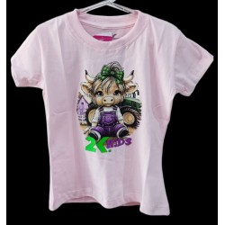 T-SHIRT 2K JEANS GIRLS ROSA
