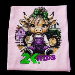 T-SHIRT 2K JEANS GIRLS ROSA