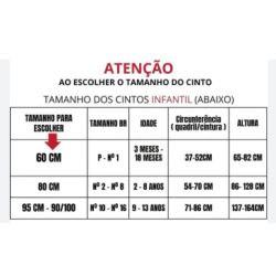 CINTO OPÇÃO CINTOS INFANTIL FEMININO REF 7840