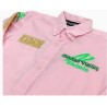 CAMISA RADADE M/L BORDADA INFANTIL MENINA ROSA 2 REF GREEN