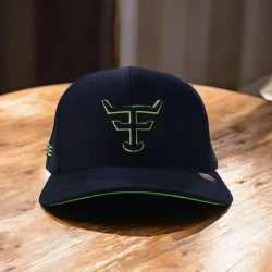 BONÉ TEXAS FARM PRETO/VERDE NEON REF TF900 TAM U