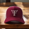 BONÉ TEXAS FARM VERMELHO/VINHO REF TF912 TAM U
