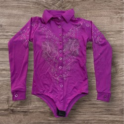 BODY INFANTIL FEMININO WESTERN FUCSIA