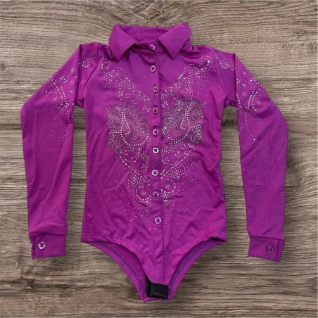 BODY INFANTIL FEMININO WESTERN FUCSIA