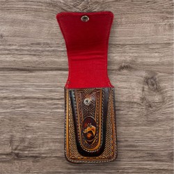 CAPA PARA CELULAR EM COURO COM BAINHA