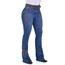 CALÇA RADADE FEMININA CF BORD OCHER