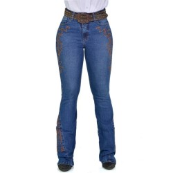 CALÇA RADADE FEMININA CF BORD OCHER