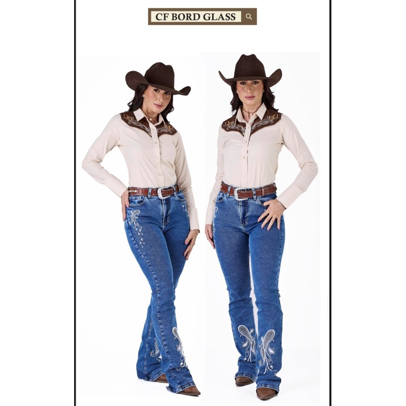 CALÇA RADADE FEMININA CF BORD GLASS