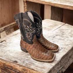BOTA TEXANA MASCULINA FABRICAÇÃO PRÓPRIA - ESCAMA